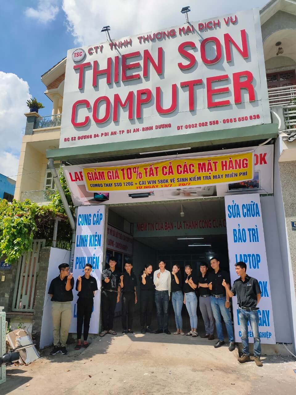 Sửa máy tính tại nhà phường Phú Tân