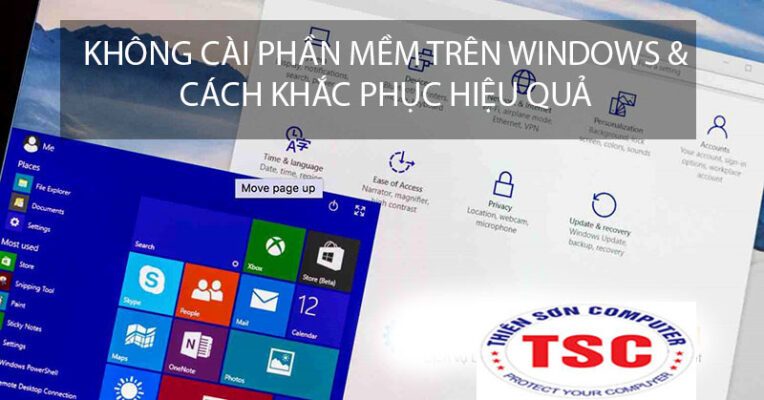 khắc phục lỗi không cài được phần mềm