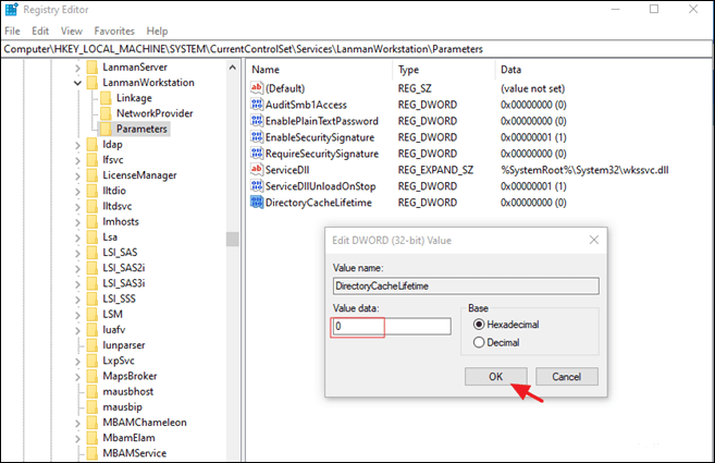 Khắc phục: Truy cập chậm vào các thư mục chia sẻ mạng trong Windows 10 / 8.1 