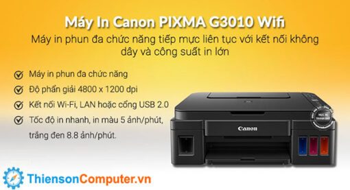Máy in phun Canon PIXMA G3010W giá rẻ