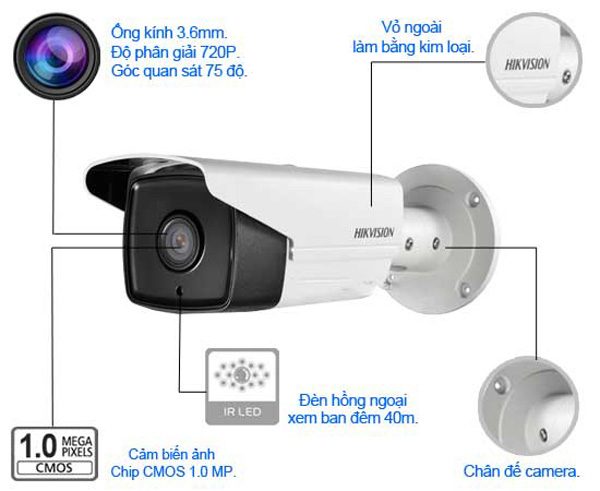Đặc điểm Camera Hikvision DS-2CE16C0T-IT3 