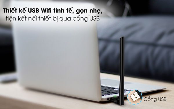 USB Wifi TP-Link T2U Plus Ac600 nhỏ gọn