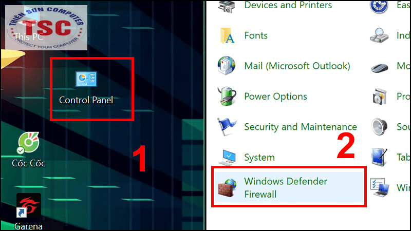 Cách tắt tường lửa ở Windows 10 bằng Control Panel