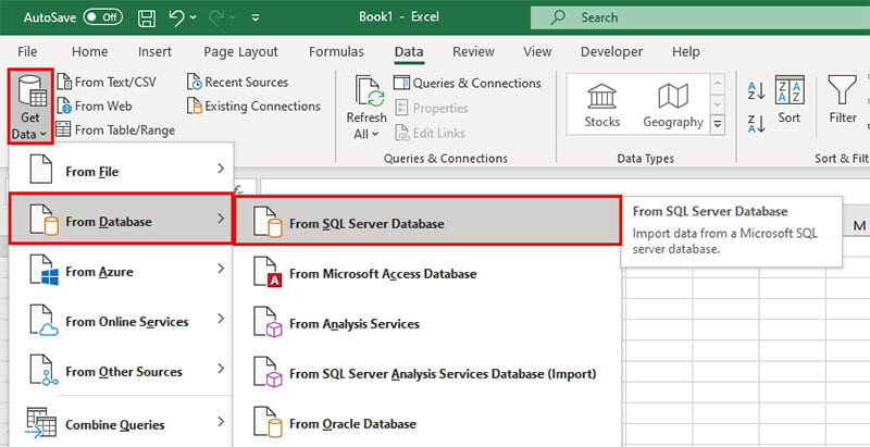 Hướng dẫn cách kết nối SQL với Excel để lấy dữ liệu